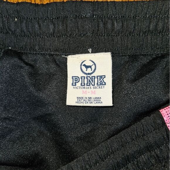 Victoria's Secret PINK BLACK WHITE Zebra Print Athletic Shorts Size Medium - Picture 3 of 6